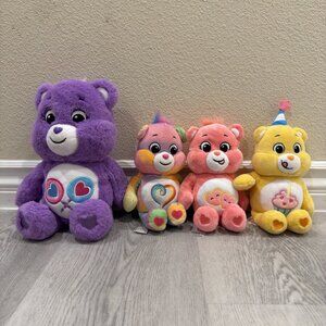 Care Bears Plush Toys Share Togetherness Love-a-Lot Birthday Set of 4